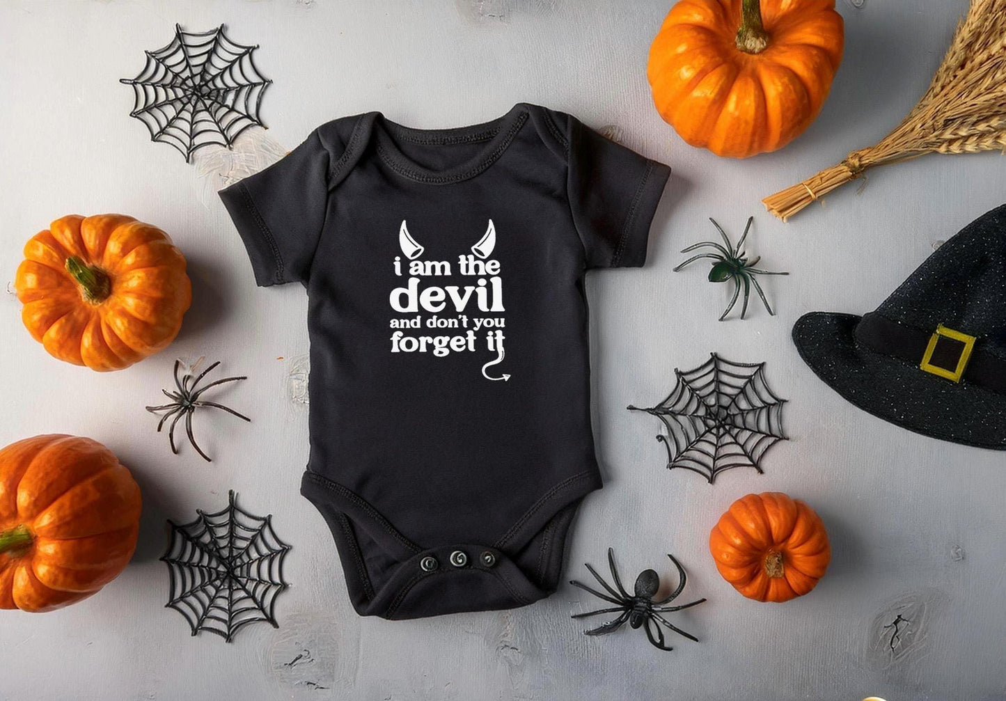 I Am the Devil Stassi Infant Bodysuit VPR - Baby Shower Bravo Gift Halloween - Bravo Party Last Minute Gift - Gift Newborn Present New Mom
