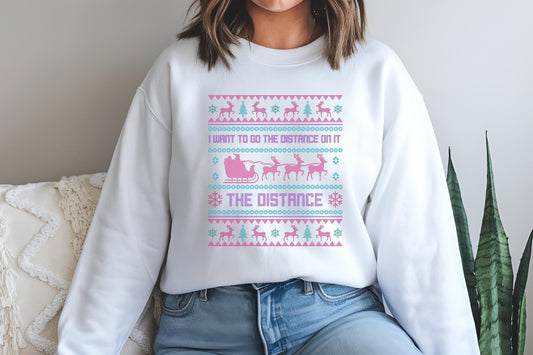 Bravo  Christmas Real Housewives RHOSLC Go The Distance Ugly Holiday Shirt