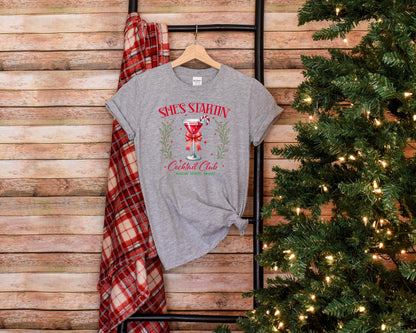Bravo Christmas Real Housewives She's Starting Shirt - Holiday Bravo Sweatshirt - RHONY Bravo Last Minute Gift Cocktail Club