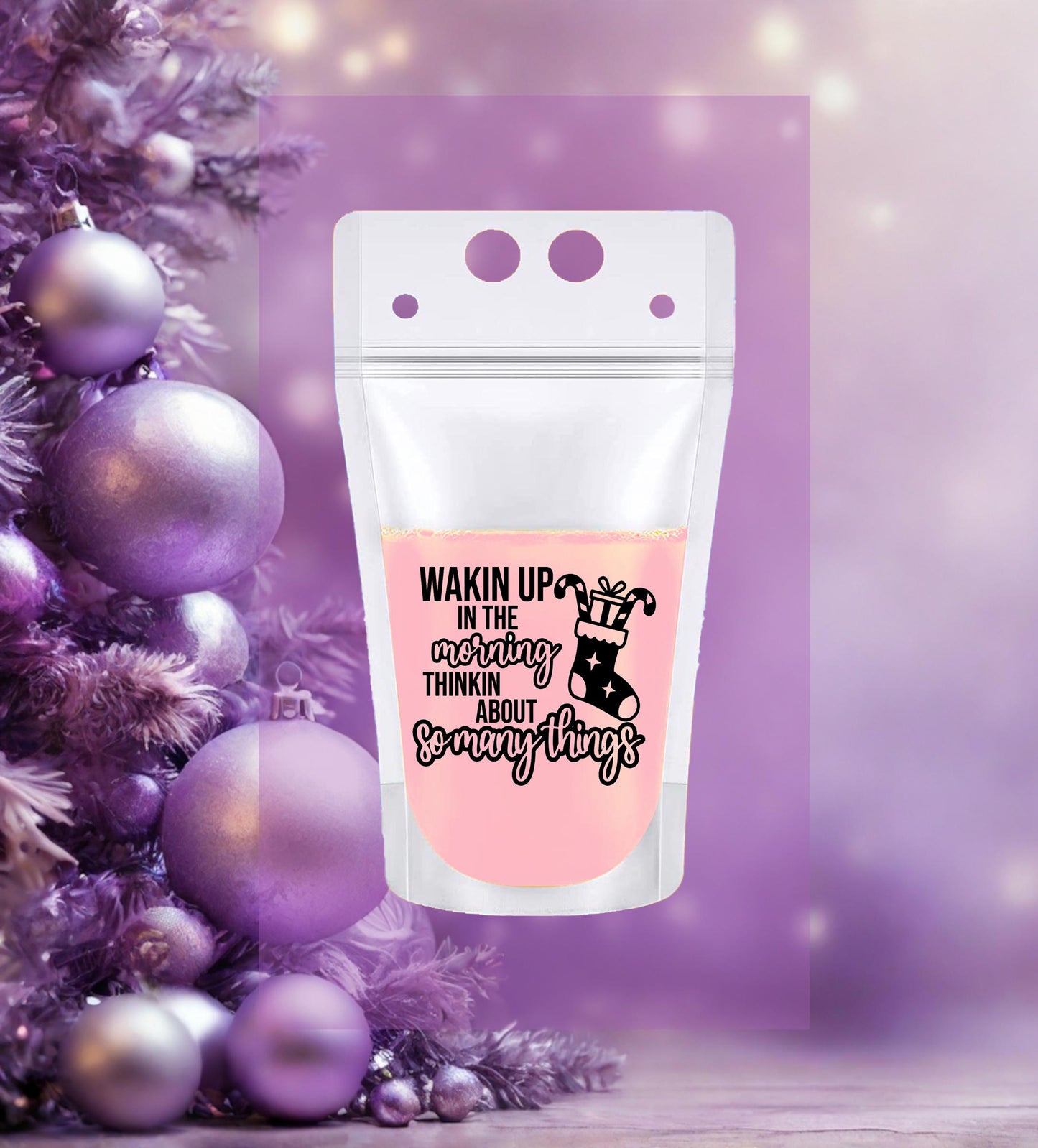 Bravo Real Housewives Christmas Holiday Drink Pouches: Party Favors