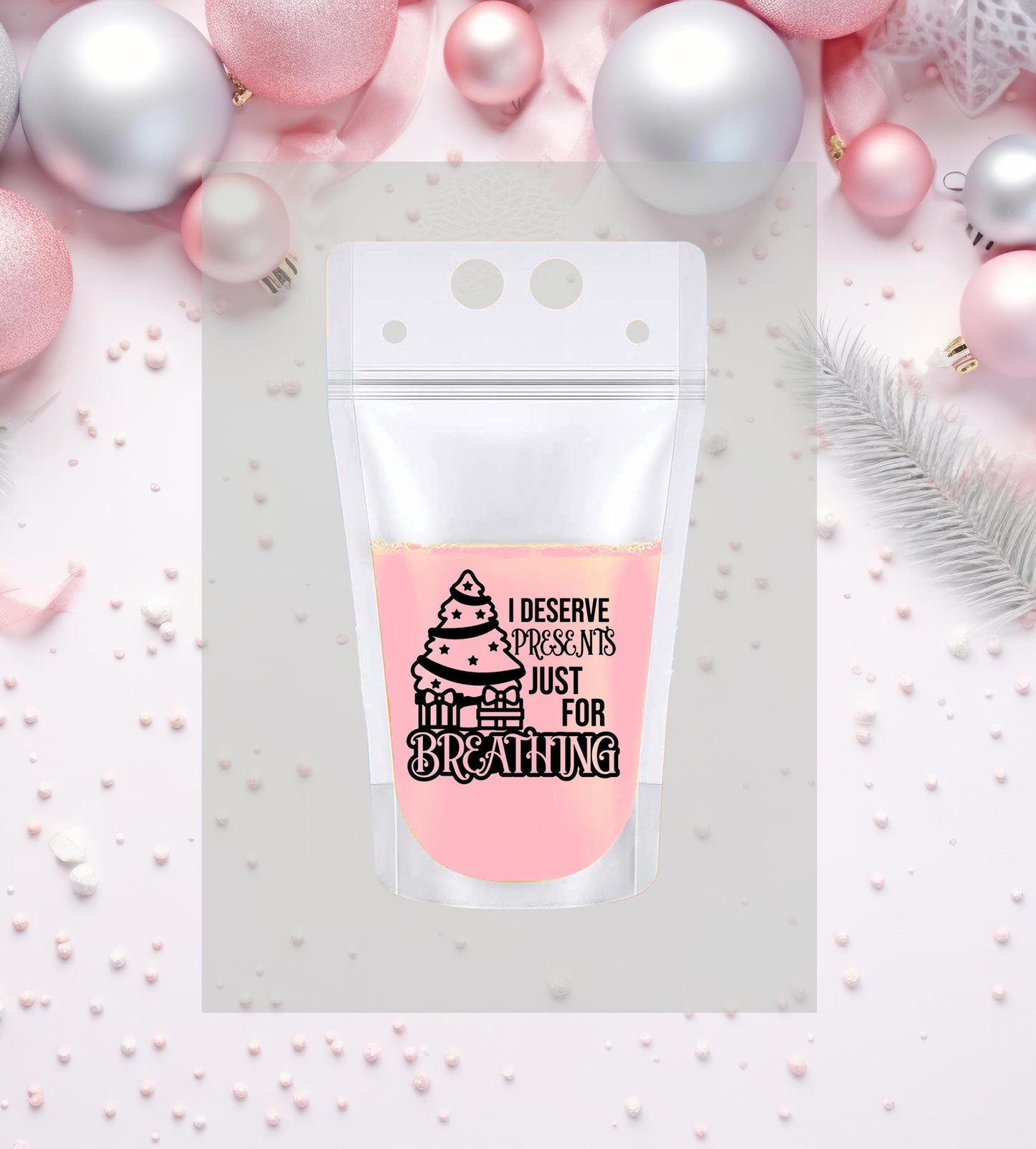 Bravo Real Housewives Christmas Drink Pouches: Bravo Holiday Party Favors