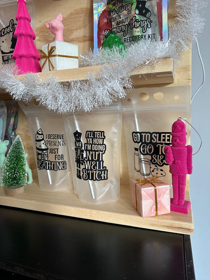 Bravo Real Housewives Christmas Drink Pouches: Bravo Holiday Party Favors
