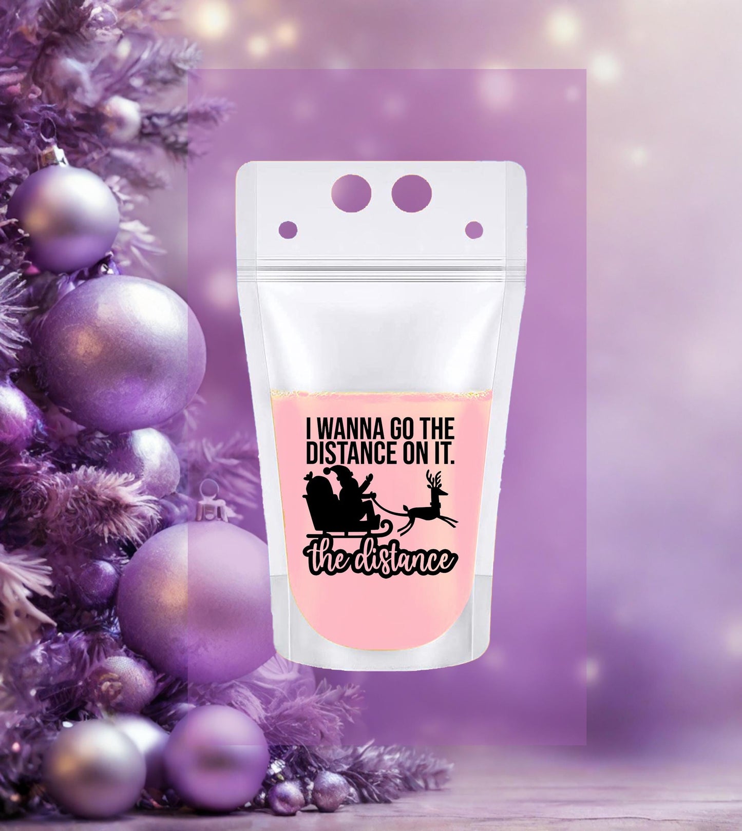 Bravo Real Housewives Christmas Holiday Drink Pouches: Party Favors