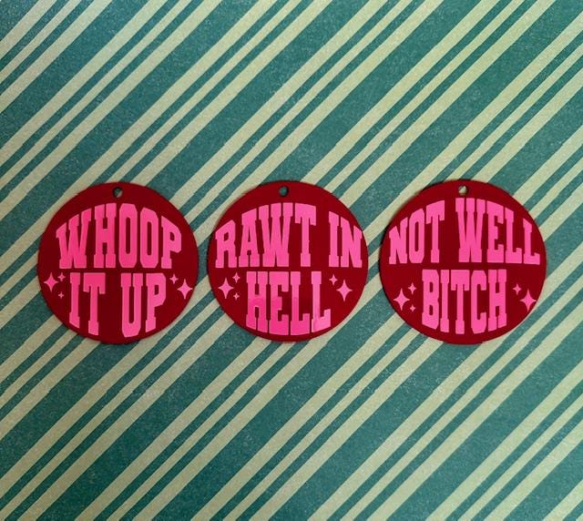 Real Housewives Bravo Christmas RHONY "Not Well Bitch" Christmas Ornament: Reality TV Gift