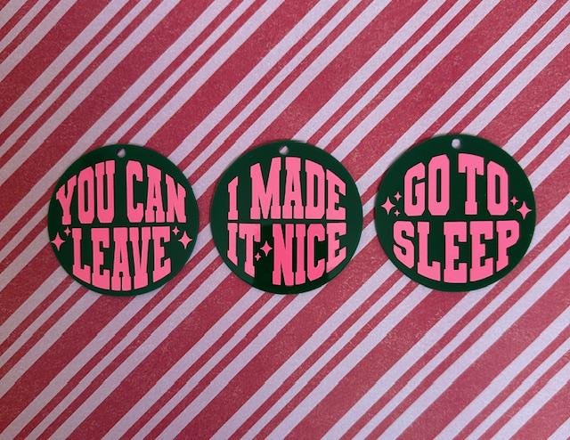 Bravo Christmas Real Housewives RHONY I Made It Nice Ornament - Gift - Reality TV Fan - Bravo Merch - Dorinda - Housewives Party