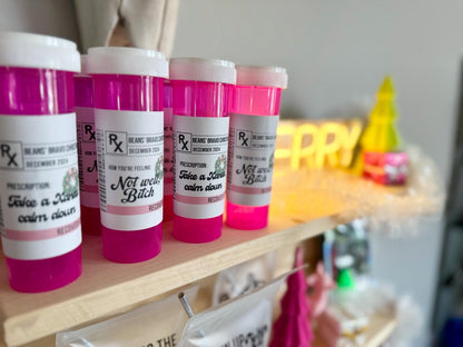 Bravo Christmas Real Housewives RHONY Holiday Hangover Kit Custom Party Favors