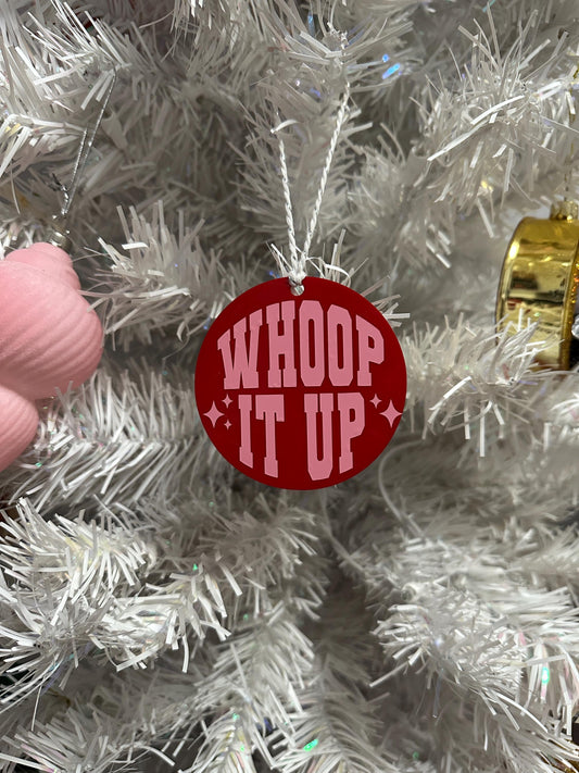 Real Housewives Bravo Christmas RHOC Whoop It Up Ornament - Gift - Reality TV Fan - Bravo Merch - Orange County - Housewives Party