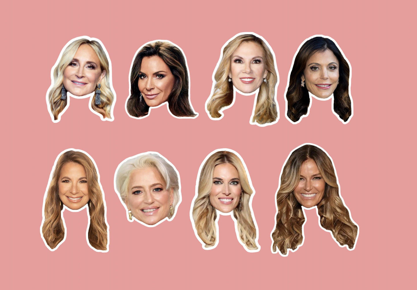 Real Housewives RHONY Cupcake Toppers: Bravo Real Housewives Party Decor