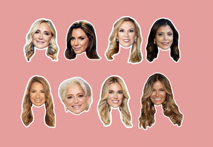 Real Housewives RHONY Cupcake Toppers: Bravo Real Housewives Party Decor