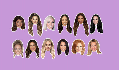 Real Housewives RHONJ Cupcake Toppers: Bravo Real Housewives Party Decor