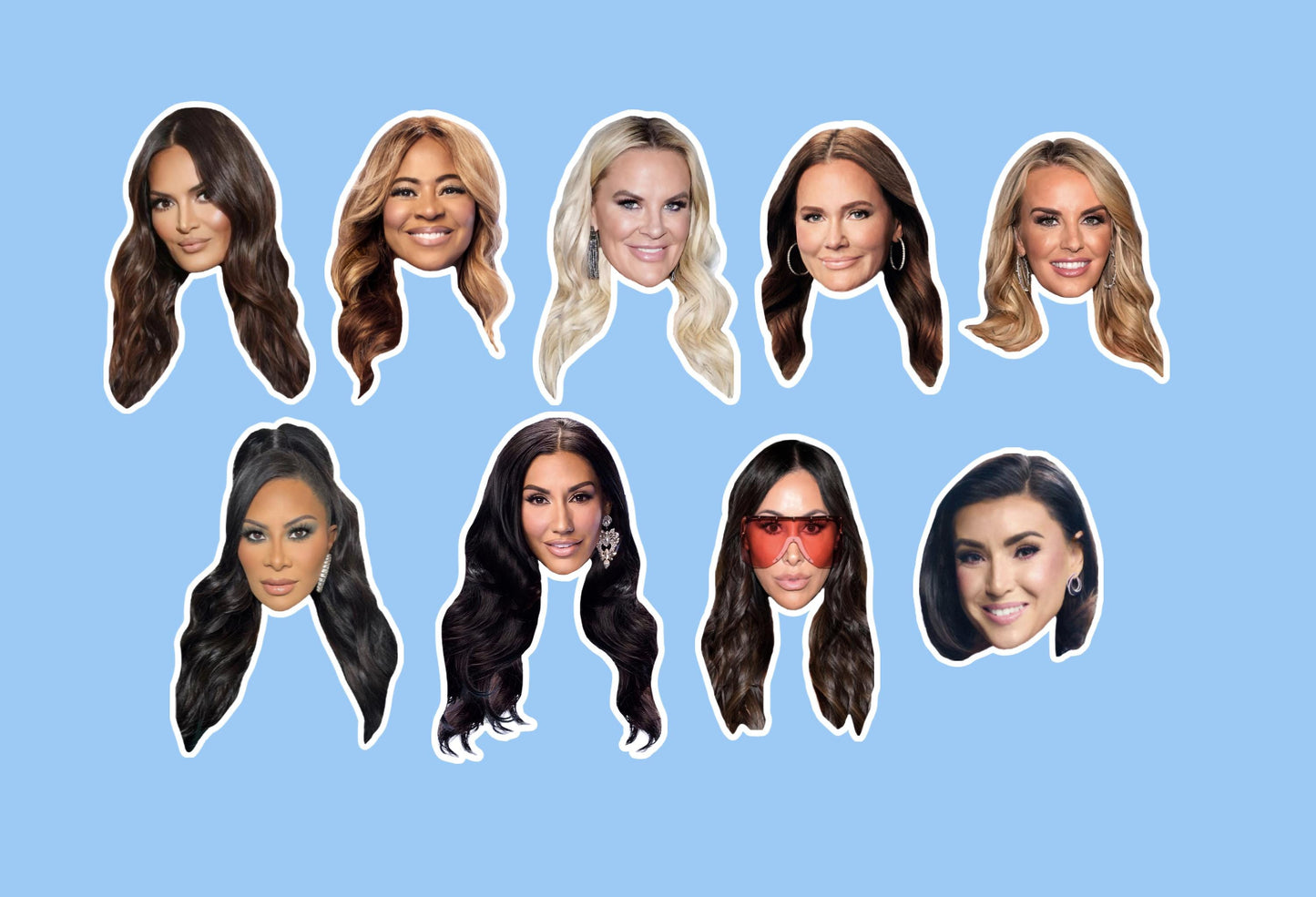 Real Housewives RHOSLC Cupcake Toppers: Bravo Salt Lake City Party Decorations