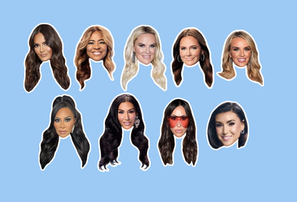 Real Housewives RHOSLC Cupcake Toppers: Bravo Salt Lake City Party Decorations