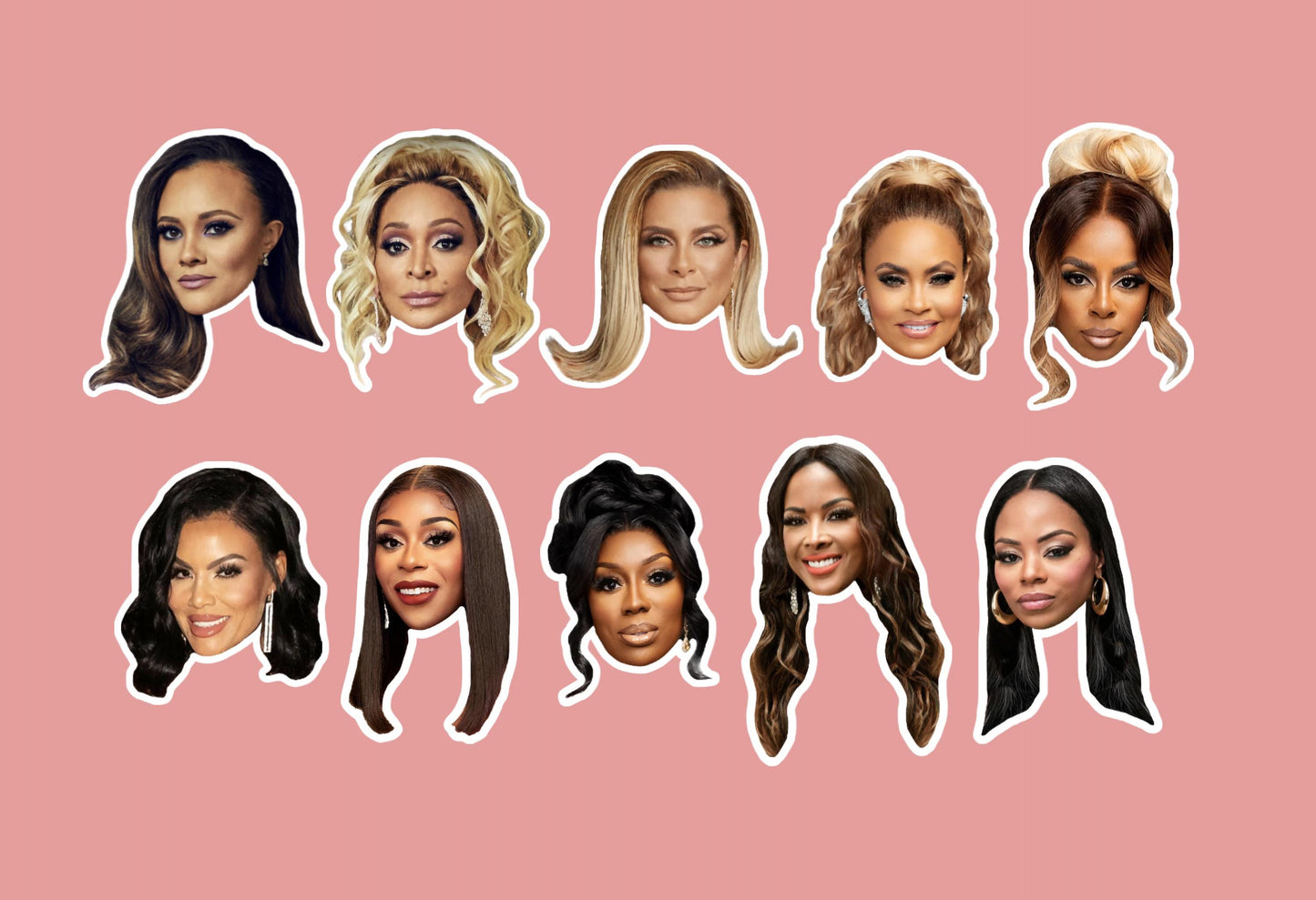 Real Housewives RHOP Cupcake Toppers: Real Housewives of Potomac Party Decorations