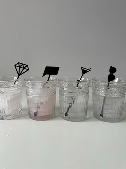 Real Housewives Party Drink Stirrers: Acrylic Bar Accessories