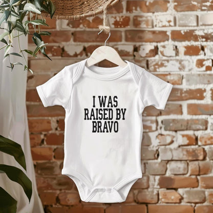 Real Housewives Infant Raised by Bravo Bodysuit - Baby Shower Bravo Gift Infant Bodysuit - Crew Andy Cohen Baby Bravo Party Last Minute Gift