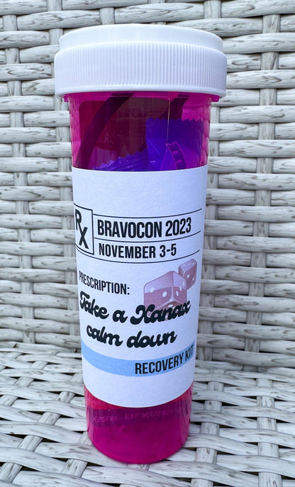 Real Housewives Hangover Kit Pill Bottle: Custom Bachelorette Party Favors