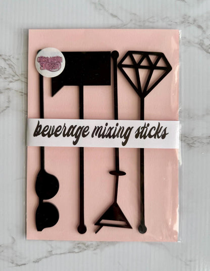 Real Housewives Party Drink Stirrers: Acrylic Bar Accessories