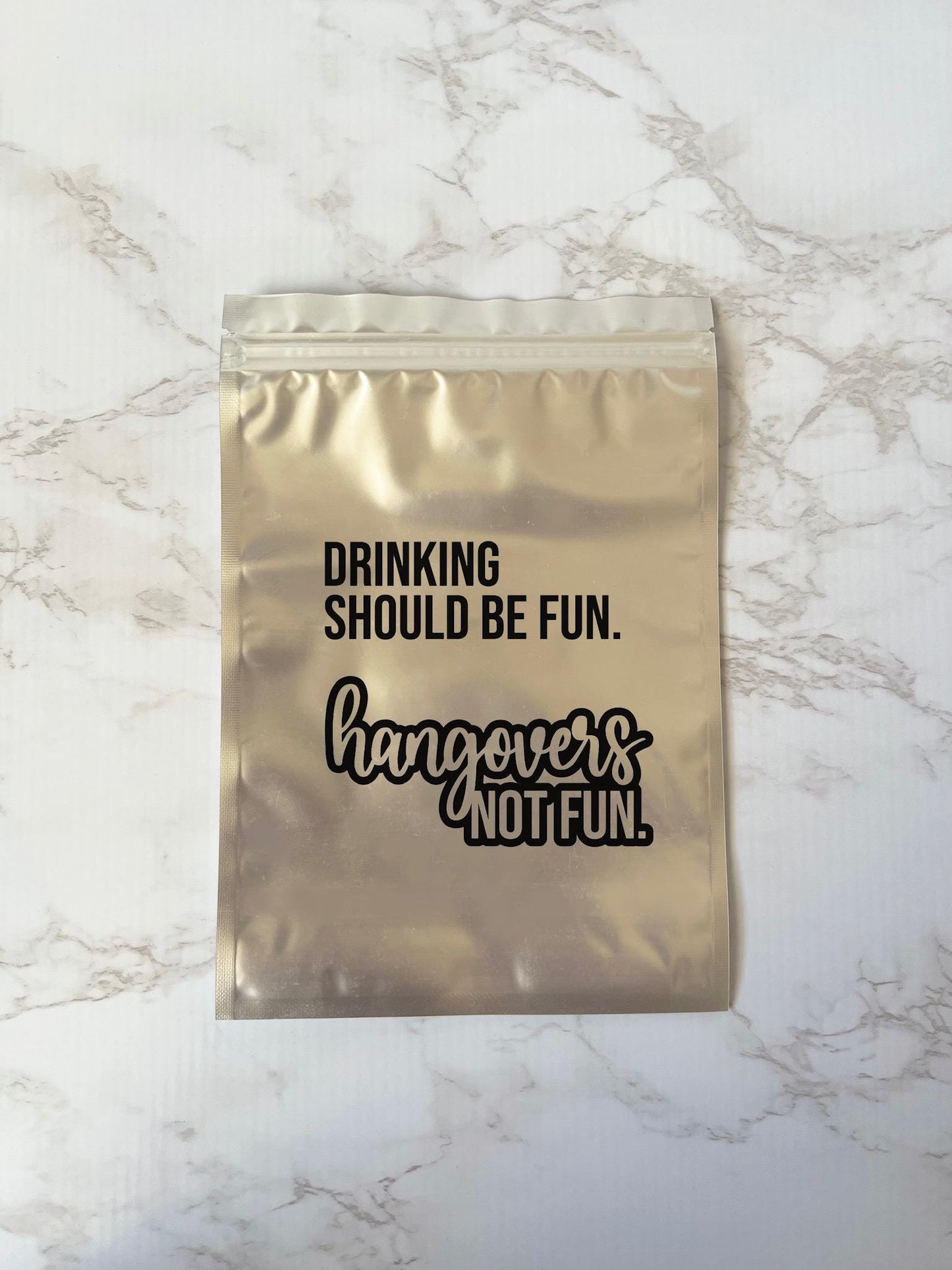 Bravo Summer House Holographic Hangover Kit Pouch Summer Should Be Fun Bachelorette Party Favor