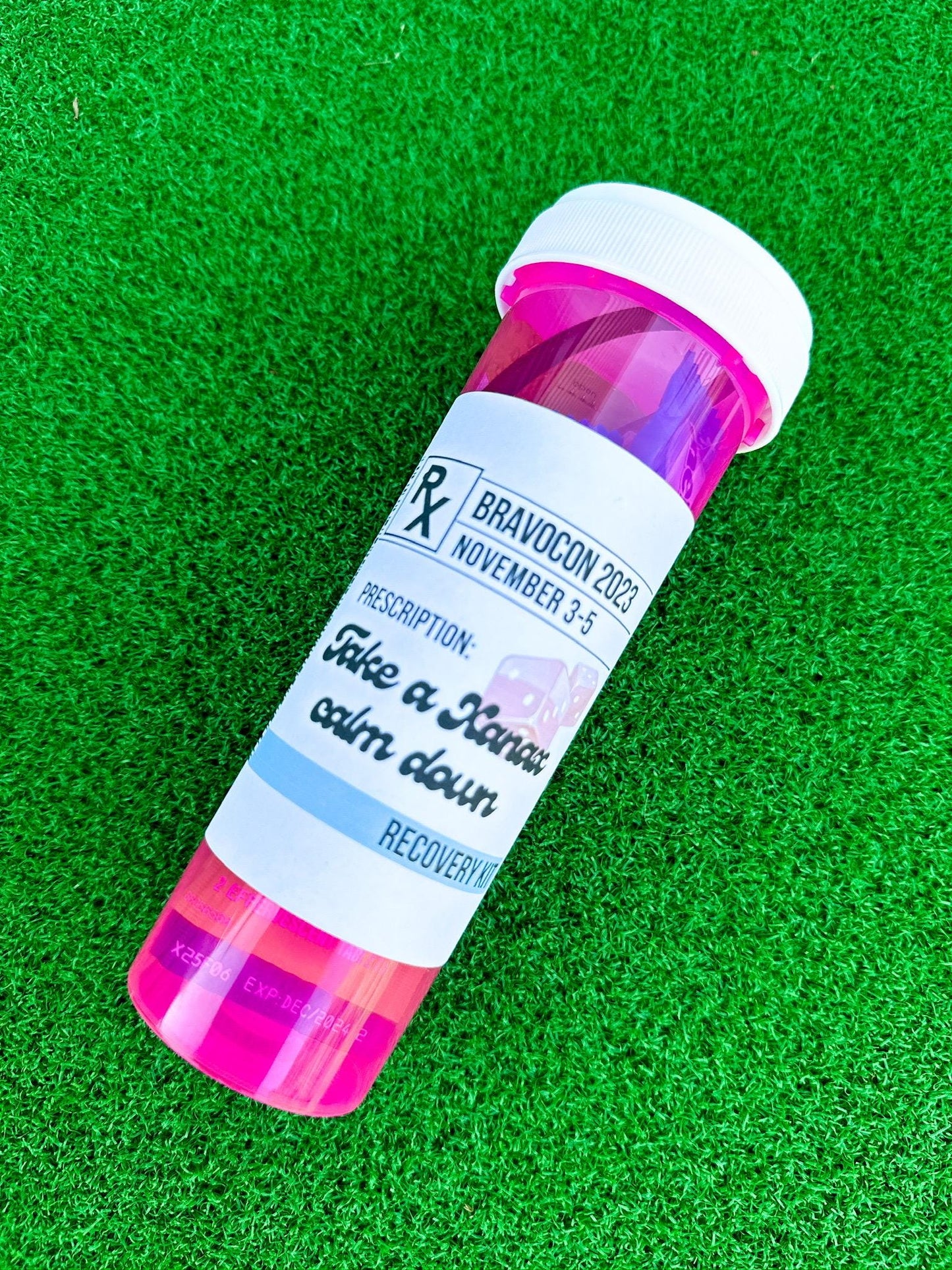Real Housewives Bravocon Hangover Kit Pill Bottle: Custom Bachelorette Party Favors
