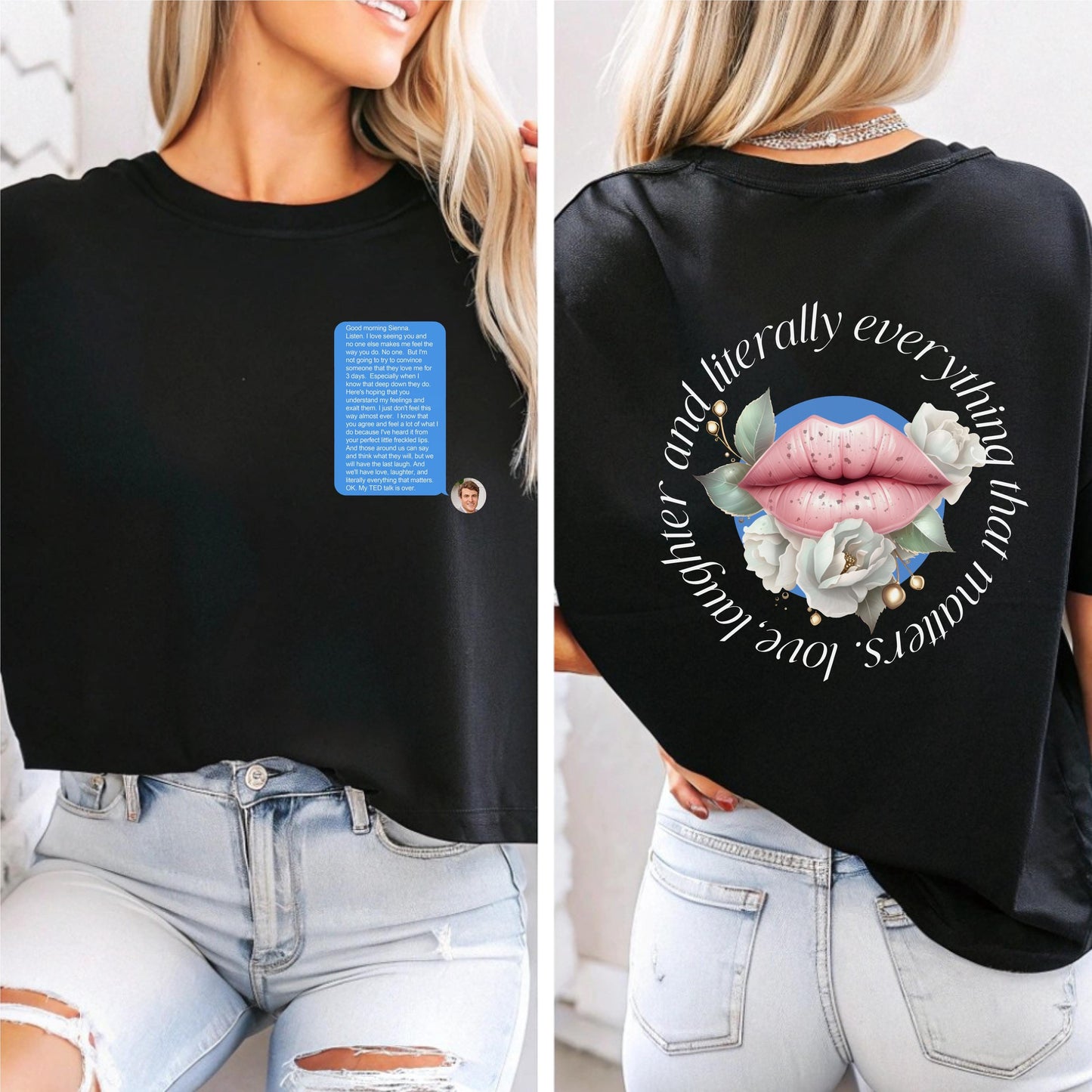 Southern Charm Shep Rose Sweatshirt or T-Shirt - Freckled Lips Bravo Gift - Crew Neck Charleston Bravo Party Love Laughter Craig - Bravocon
