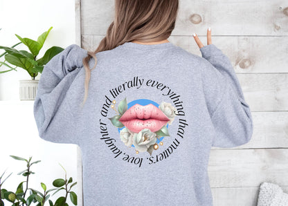 Bravo Shep Rose Charleston Sweatshirt or T-Shirt - Freckled Lips Bravo Gift - Crew Neck Charleston Bravo Party Love Laughter Craig