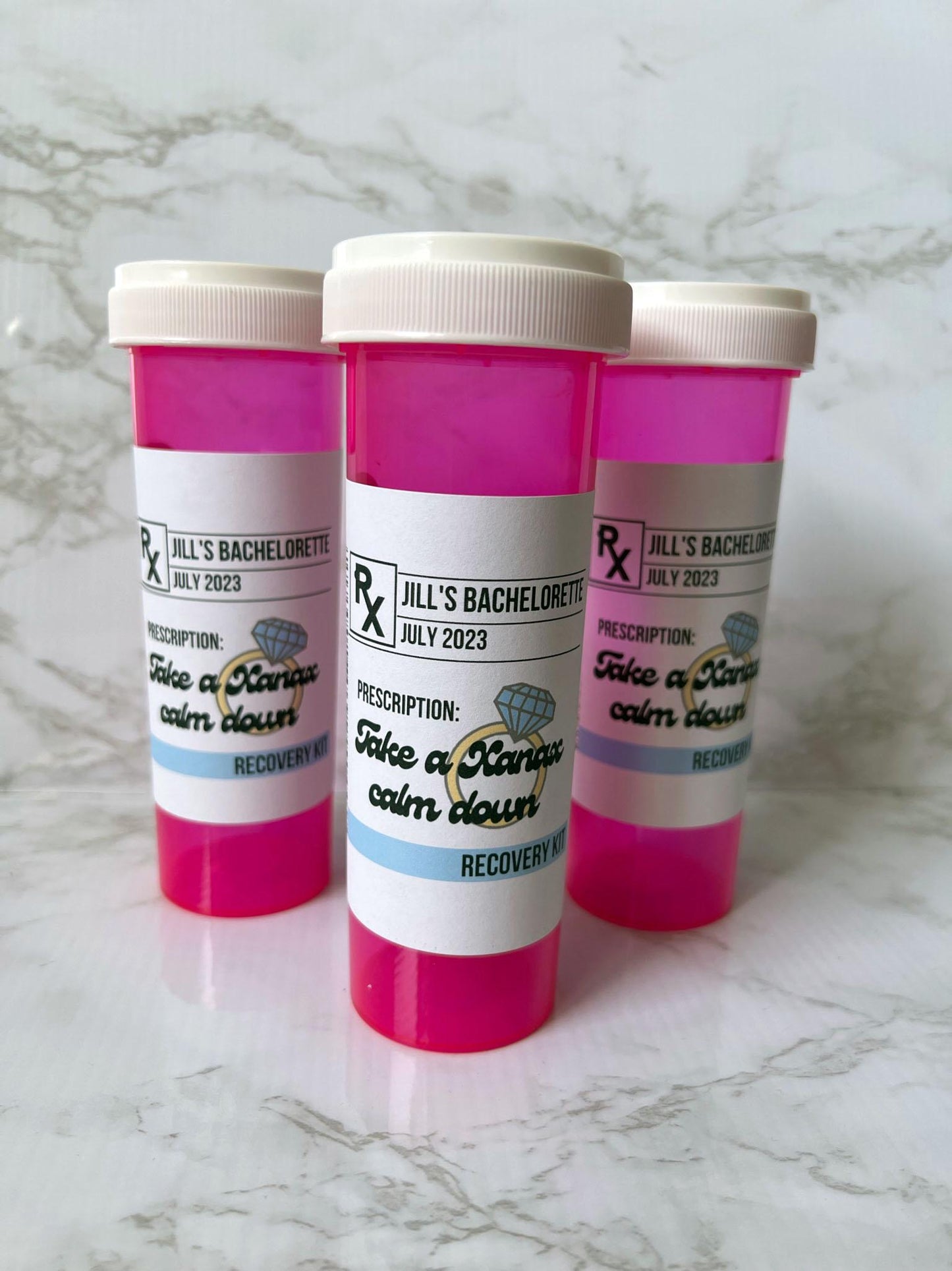 Real Housewives Bravo RHONY Take a Xanax Bachelorette Recovery Kit - Hangover Kit Pill Bottle Custom Party Favors Dorinda Girls Trip