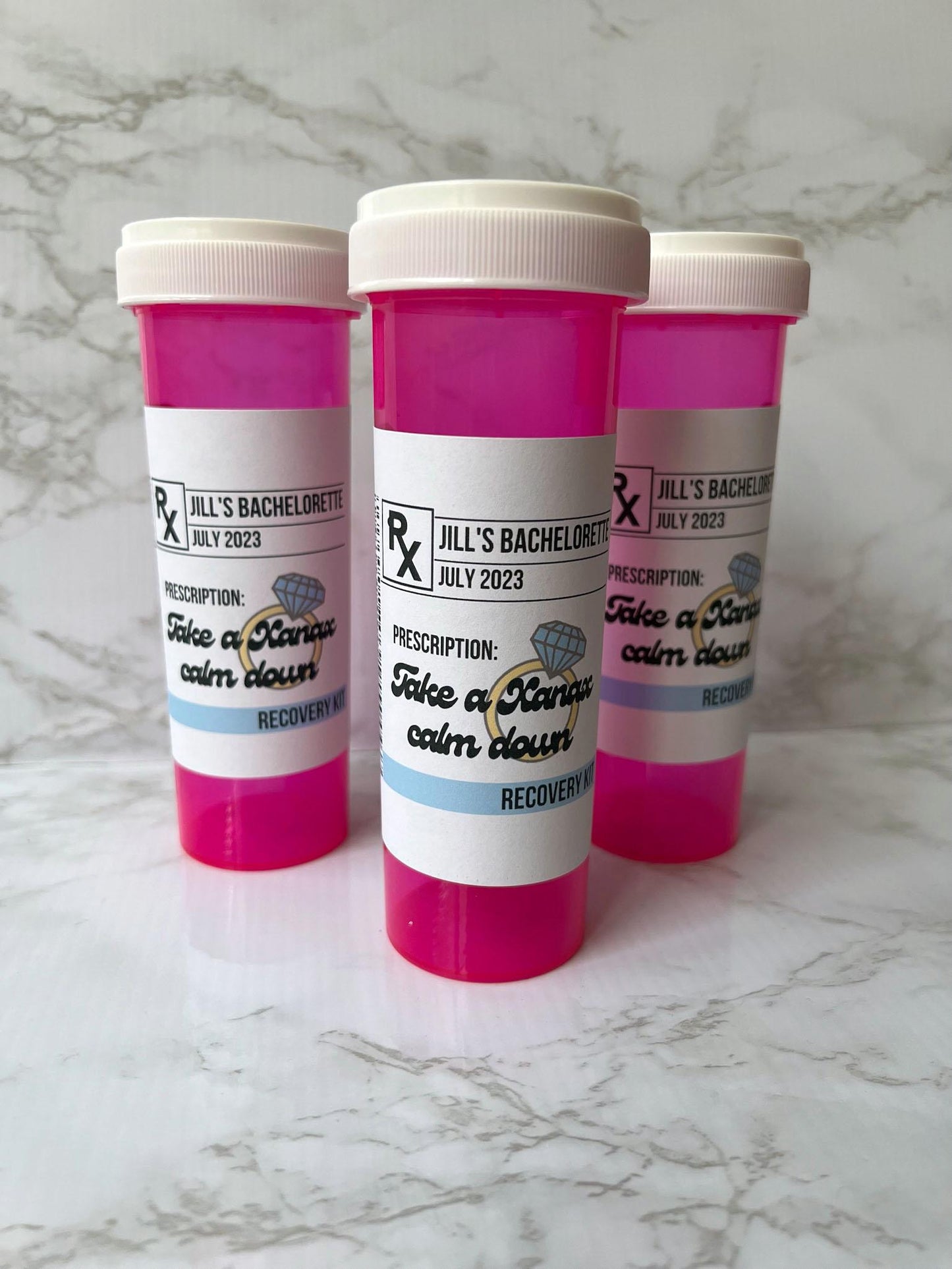 Real Housewives Bravo RHONY Take a Xanax Bachelorette Recovery Kit - Hangover Kit Pill Bottle Custom Party Favors Dorinda Girls Trip