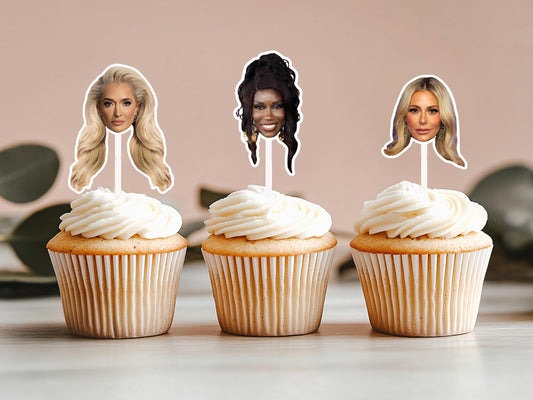 Real Housewives RHOBH Cupcake Toppers: Bravo Party Decorations