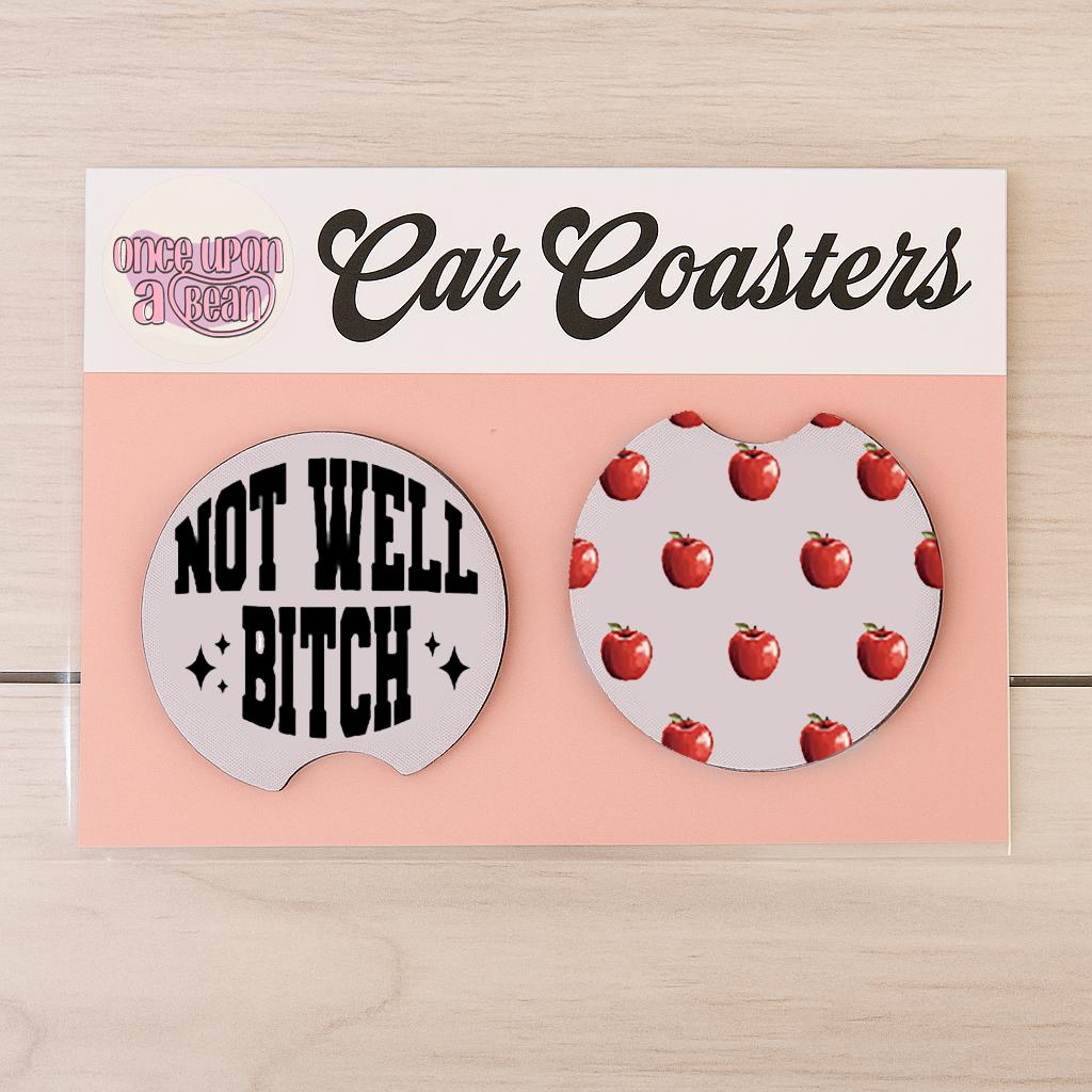 Real Housewives RHONY Car Coasters: Bravo Real Housewives of New York Themed Neoprene Coasters for Car Made It Nice