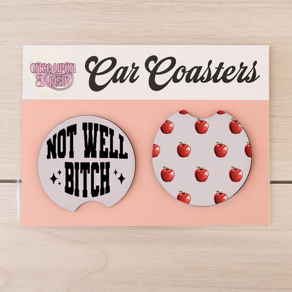Real Housewives RHONY Car Coasters: Bravo Real Housewives of New York Themed Neoprene Coasters for Car Made It Nice