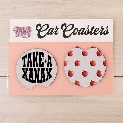 Real Housewives RHONY Car Coasters: Bravo Real Housewives of New York Themed Neoprene Coasters for Car Made It Nice