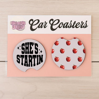 Real Housewives RHONY Car Coasters: Bravo Real Housewives of New York Themed Neoprene Coasters for Car Made It Nice