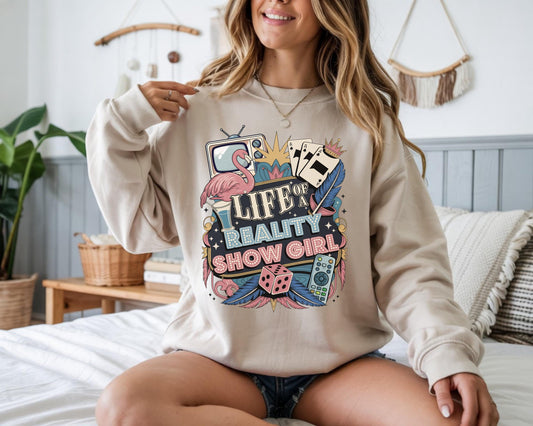 Bravocon 2025 Bravo Life of a Reality Show Girl Sweatshirt - Real Housewives Las Vegas Showgirl Swiftie Shirt