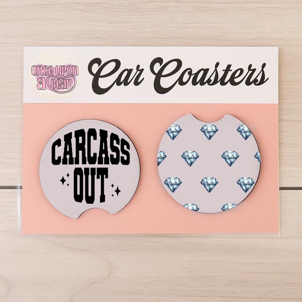 Real Housewives RHOBH Car Coasters: Bravo Real Housewives of Beverly Hills Themed Neoprene Coasters for Car Goodbye Kyle