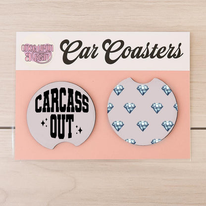 Real Housewives RHOBH Car Coasters: Bravo Real Housewives of Beverly Hills Themed Neoprene Coasters for Car Goodbye Kyle