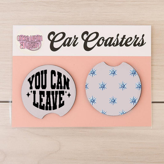Real Housewives RHOSLC Car Coasters: Bravo Real Housewives of Salt Lake City Themed Neoprene Coasters for Car You Can Leave