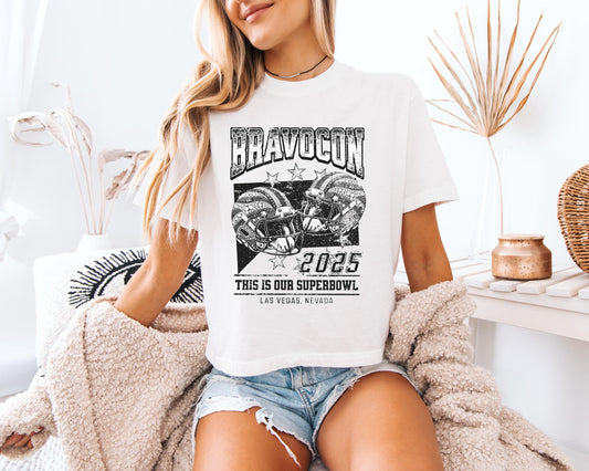 Bravo Real Housewives Vintage Bravocon 2025 Las Vegas This Is Our Superbowl Crop Shirt