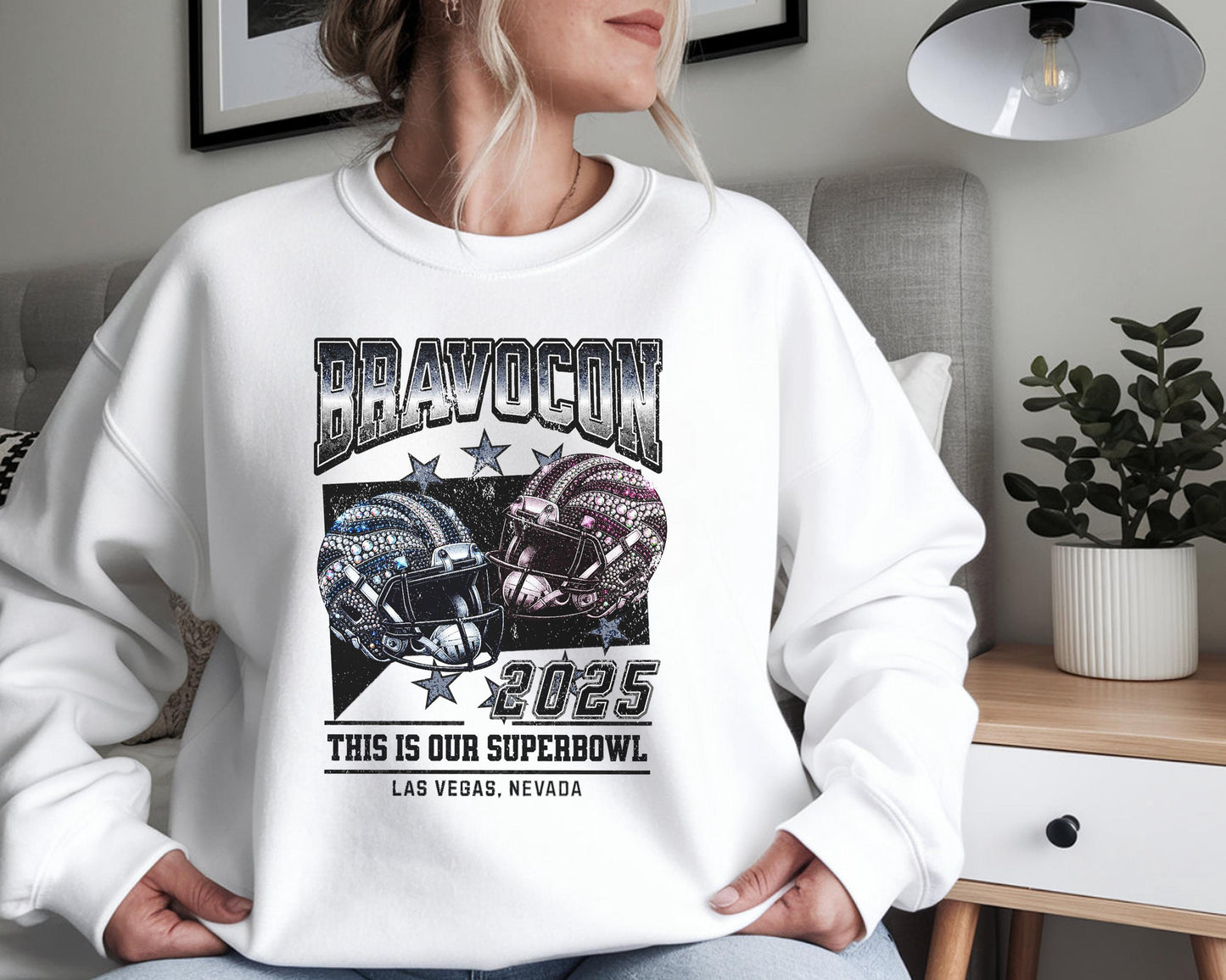 Real Housewives Bravocon Las Vegas 2025 Football This is Our Superbowl Sweatshirt