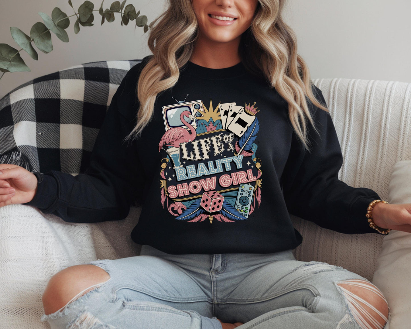 Bravocon 2025 Bravo Life of a Reality Show Girl Sweatshirt - Real Housewives Las Vegas Showgirl Swiftie Shirt