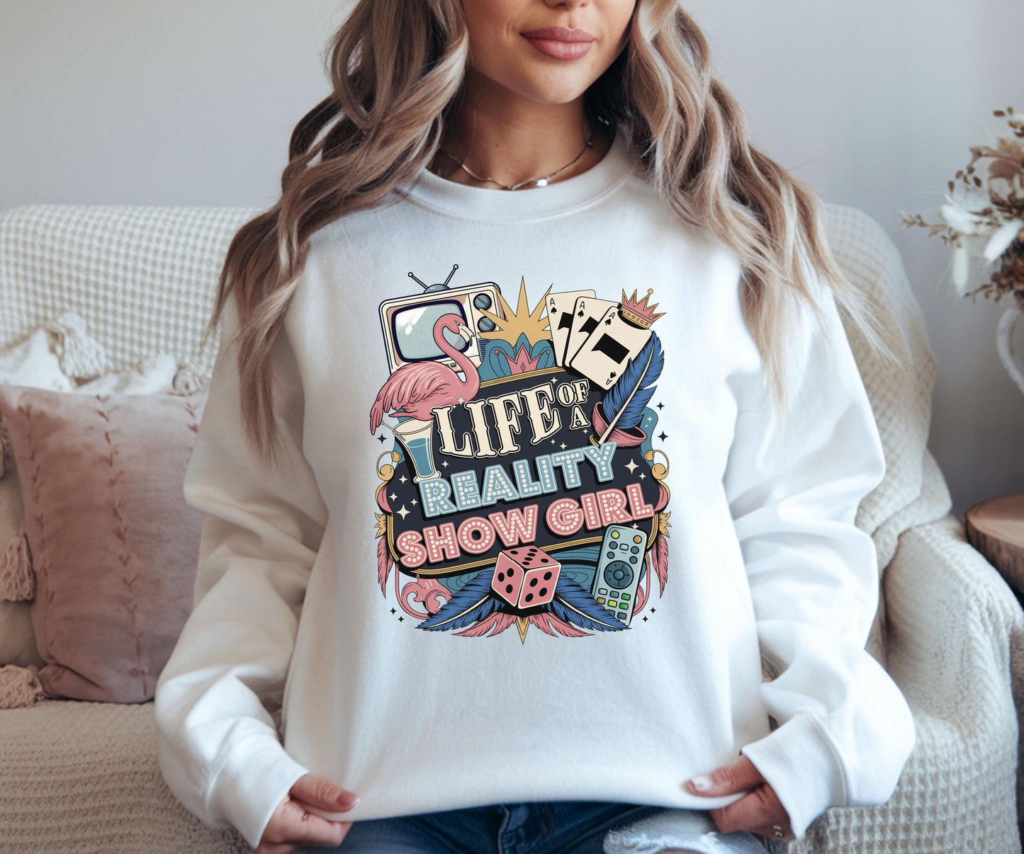 Bravocon 2025 Bravo Life of a Reality Show Girl Sweatshirt - Real Housewives Las Vegas Showgirl Swiftie Shirt
