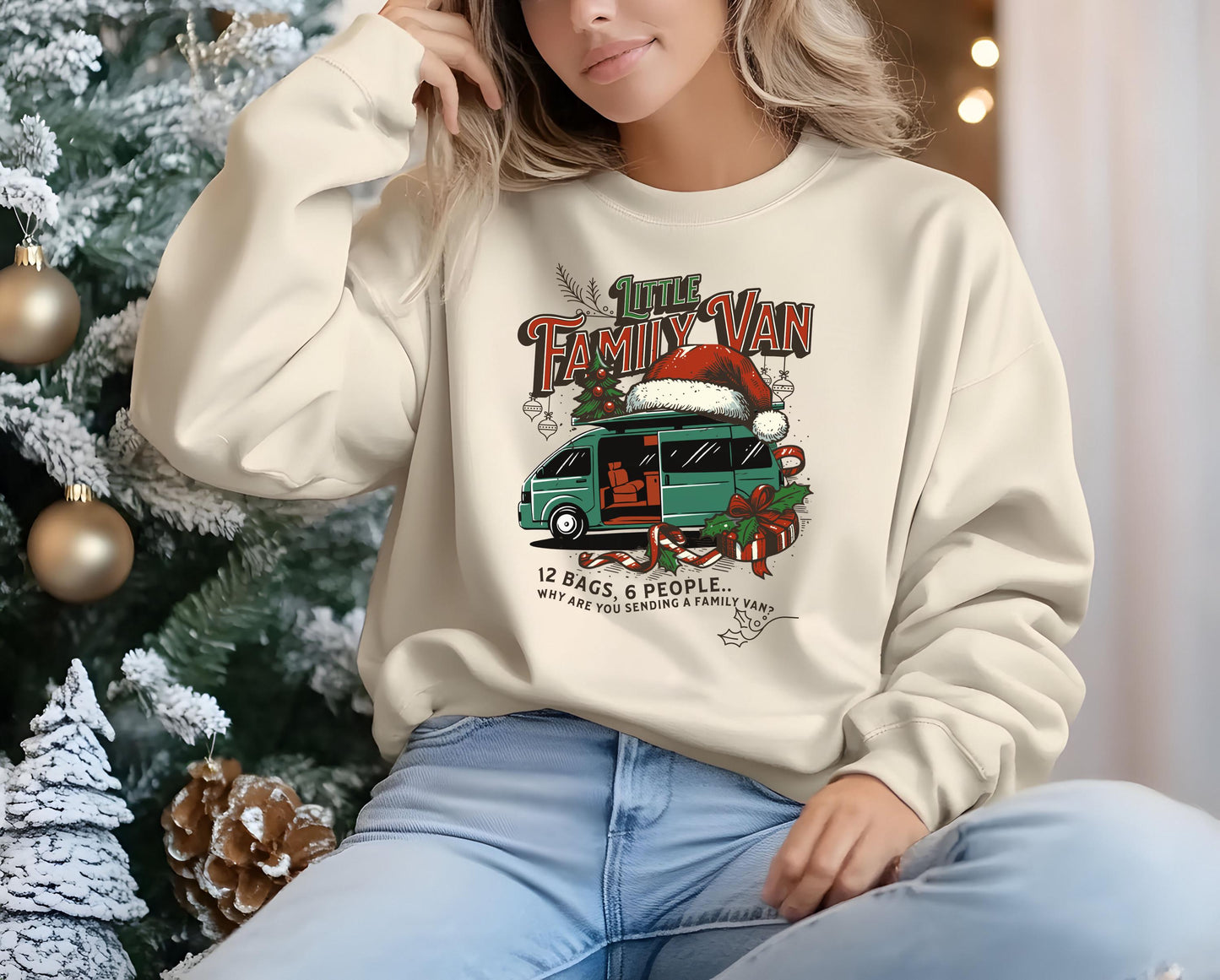 Bravo Christmas Real Housewives RHOC Sweatshirt - Little Family Van Holiday Shirt Vicki Orange County