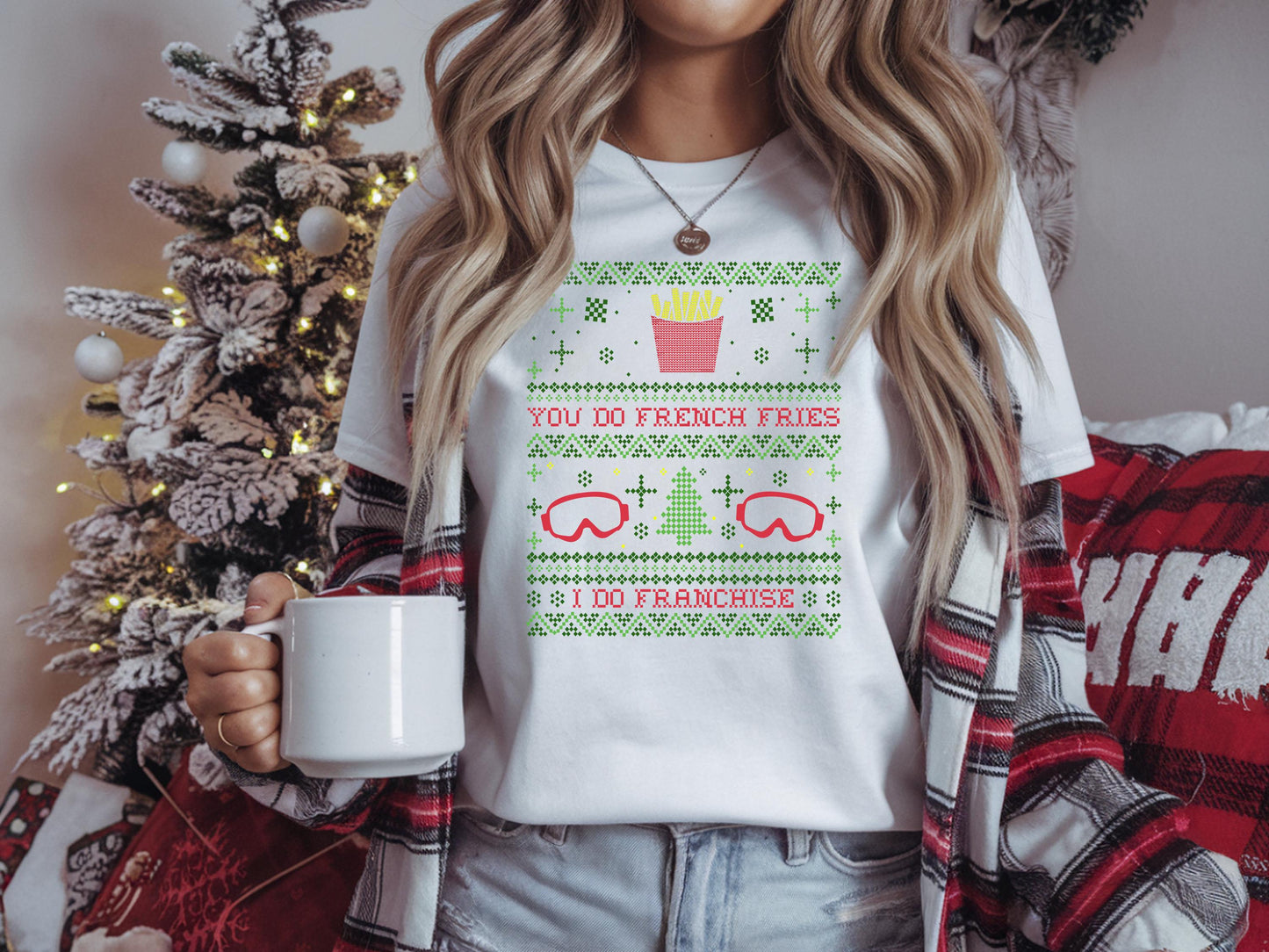 Real Housewives Bravo Christmas You Do French Fries I Do Franchise RHOSLC Ugly Sweatshirt - Holiday Shirt Bravocon