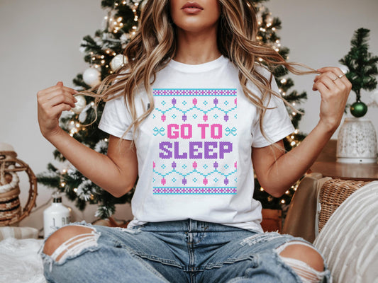 Bravo Christmas Real Housewives RHONY Ugly Sweatshirt - Go To Sleep Holiday Shirt Bravocon