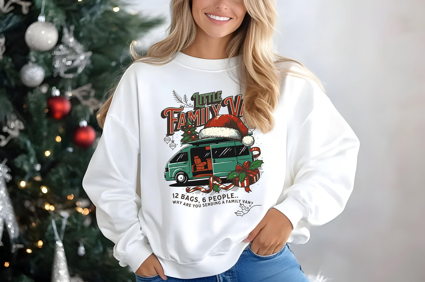 Bravo Christmas Real Housewives RHOC Sweatshirt - Little Family Van Holiday Shirt Vicki Orange County