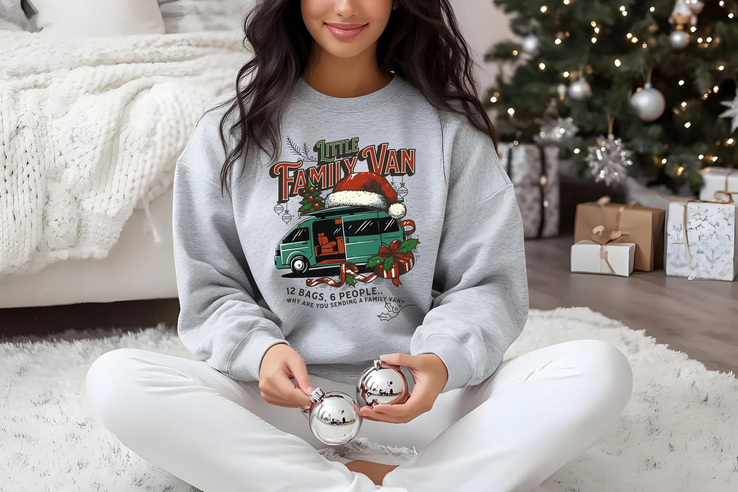 Bravo Christmas Real Housewives RHOC Sweatshirt - Little Family Van Holiday Shirt Vicki Orange County