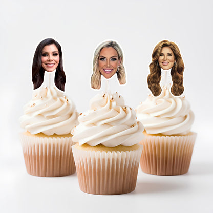 Real Housewives RHOC Cupcake Toppers: Bravo Real Housewives Orange County Party Decorations