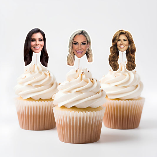 Real Housewives RHOC Cupcake Toppers: Bravo Real Housewives Orange County Party Decorations