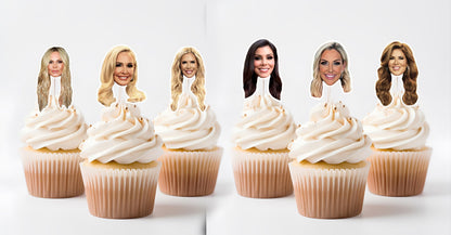 Real Housewives RHOC Cupcake Toppers: Bravo Real Housewives Orange County Party Decorations