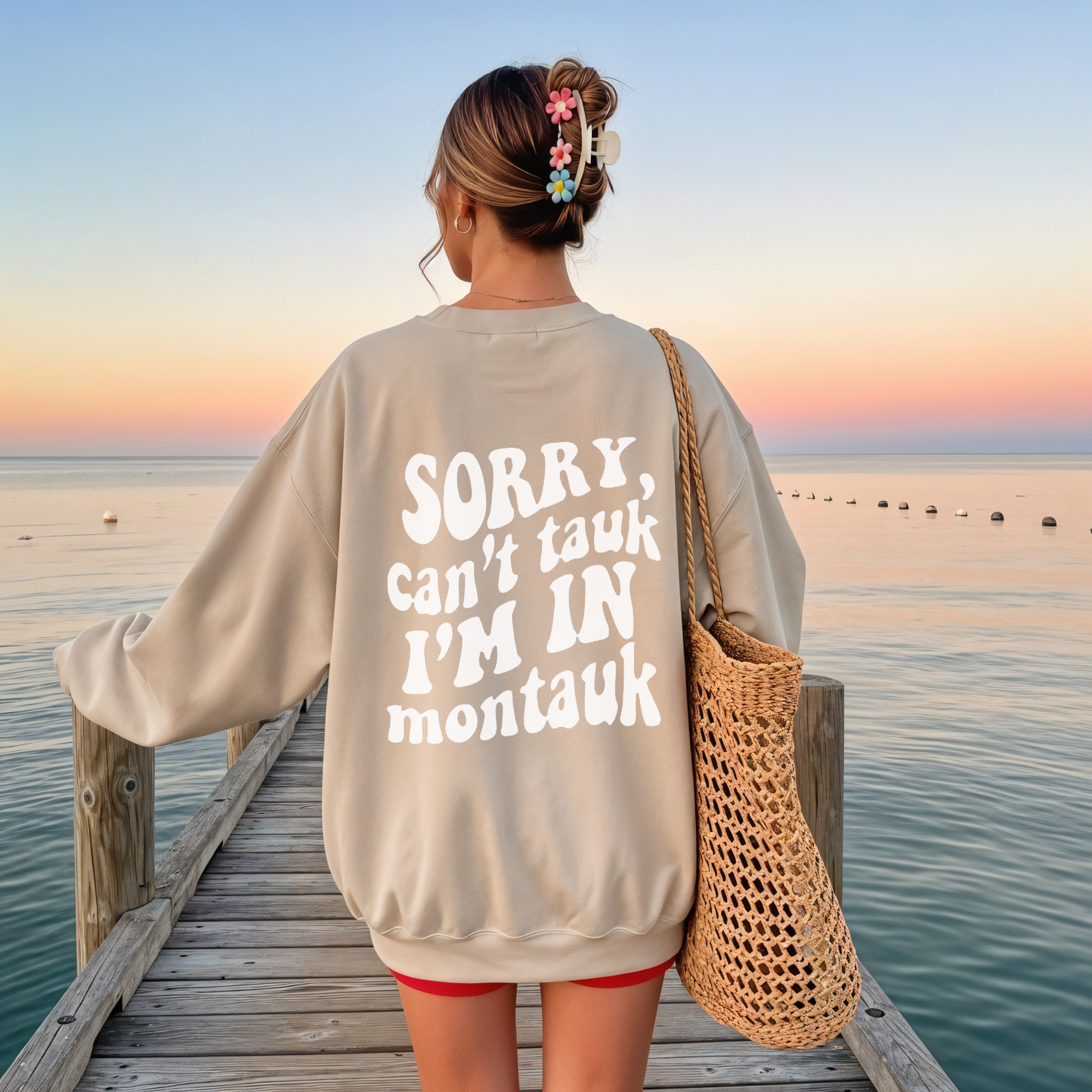 Tauk the Tauk "Can't Tauk, I'm in Montauk" Sweatshirt